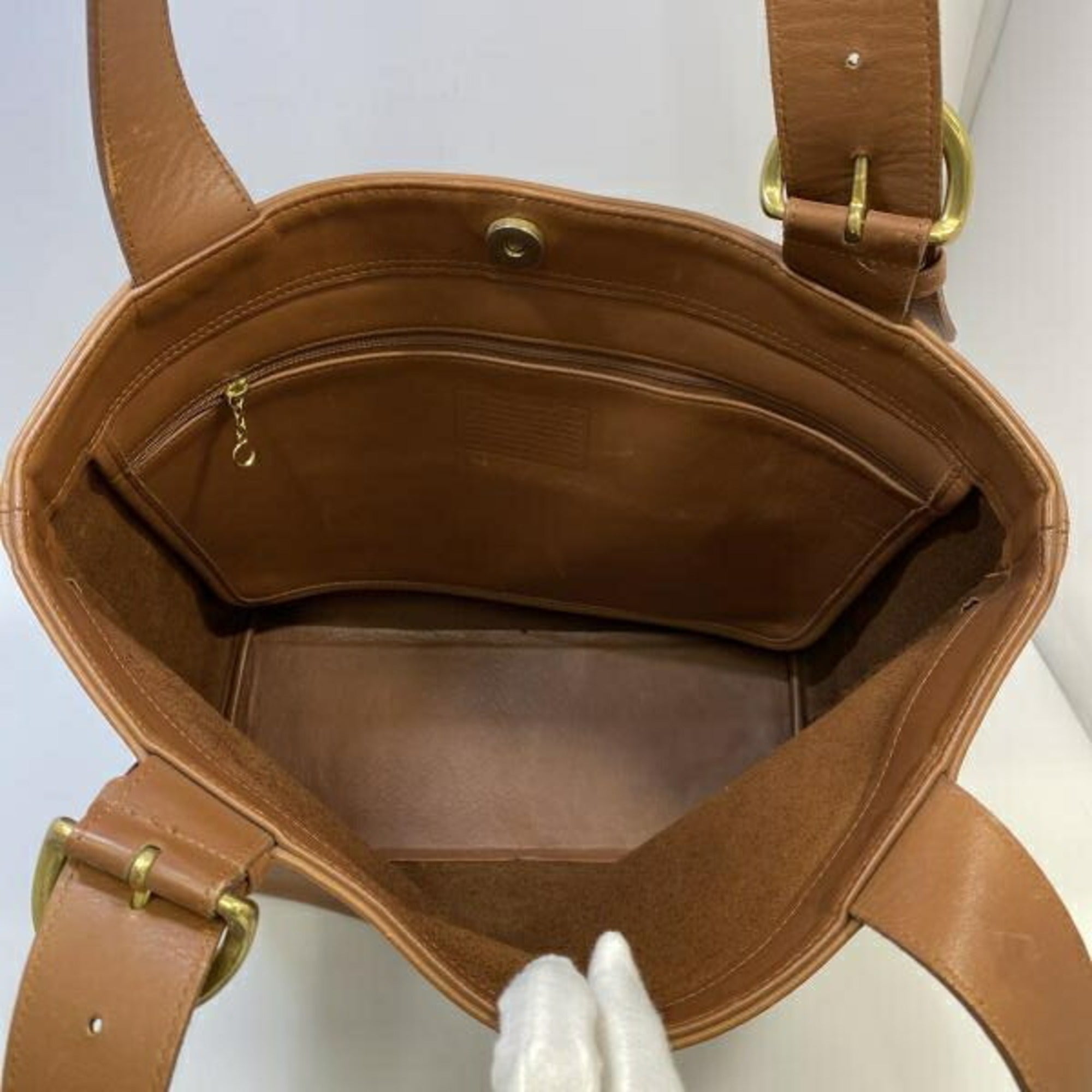Coach Brown Leather Tote Bag (Pre-Owned)