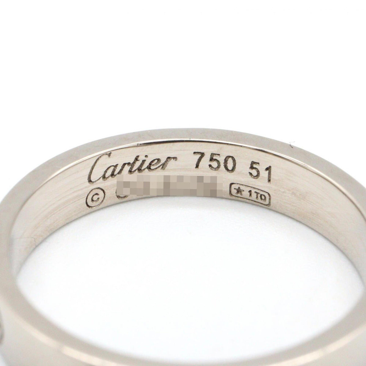 Cartier Silver White Gold (18K) Band Ring (Pre-Owned)