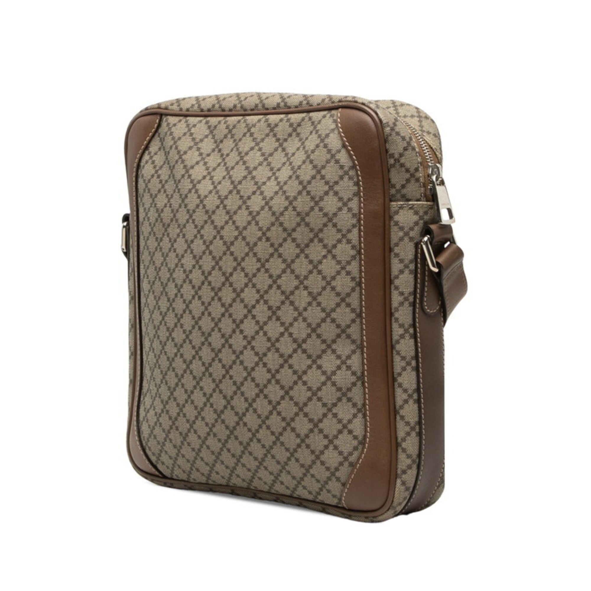 Gucci Beige Brown Pvc Leather Shoulder Bag (Pre-Owned)