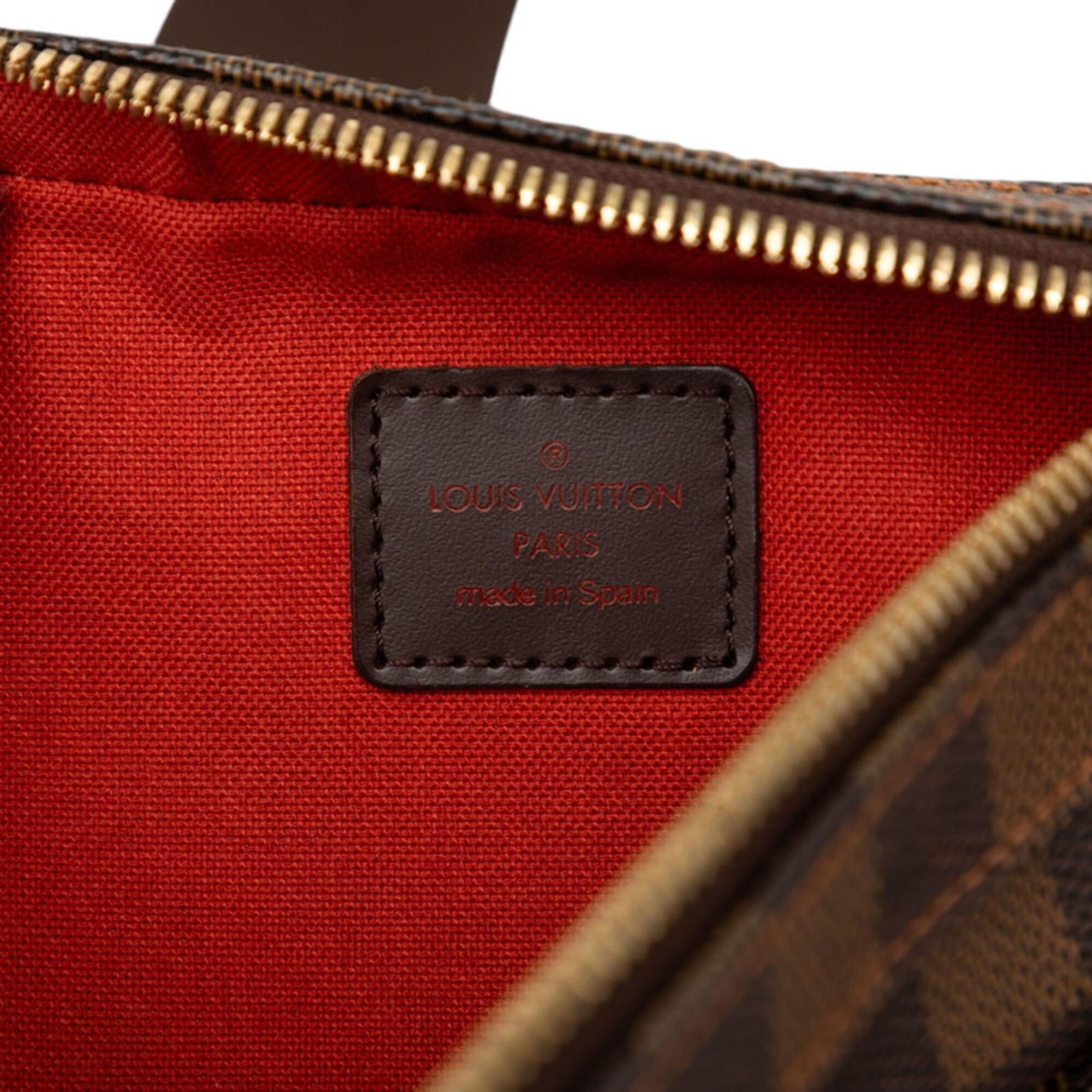 Louis Vuitton Brown Damier Canvas Pvc Leather Sling Bag (Pre-Owned)