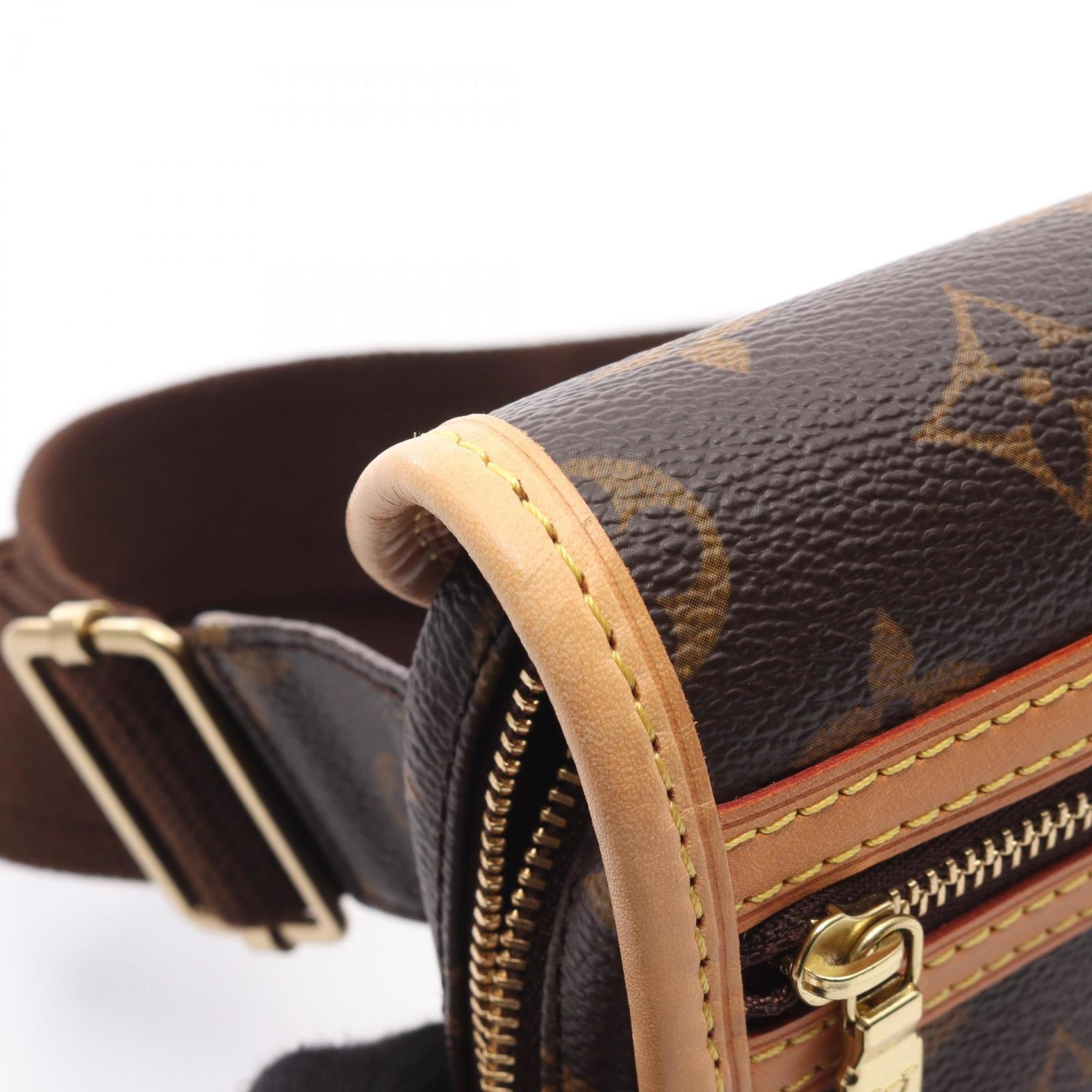 Louis Vuitton Brown Coated Canvas Pvc Monogram Leather Fanny Pack Sling Bag (Pre-Owned)