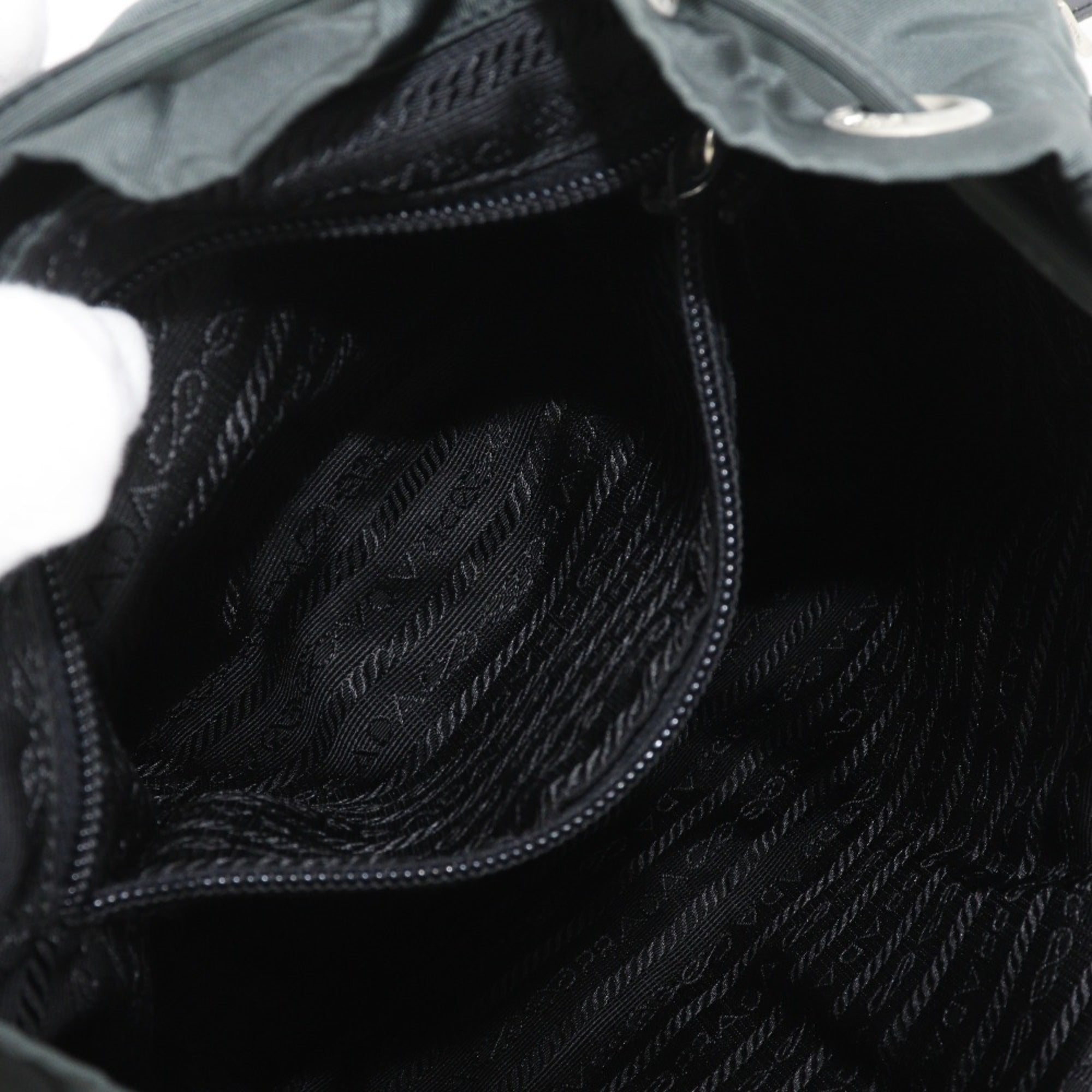 Prada Green Nylon Backpack (Pre-Owned)