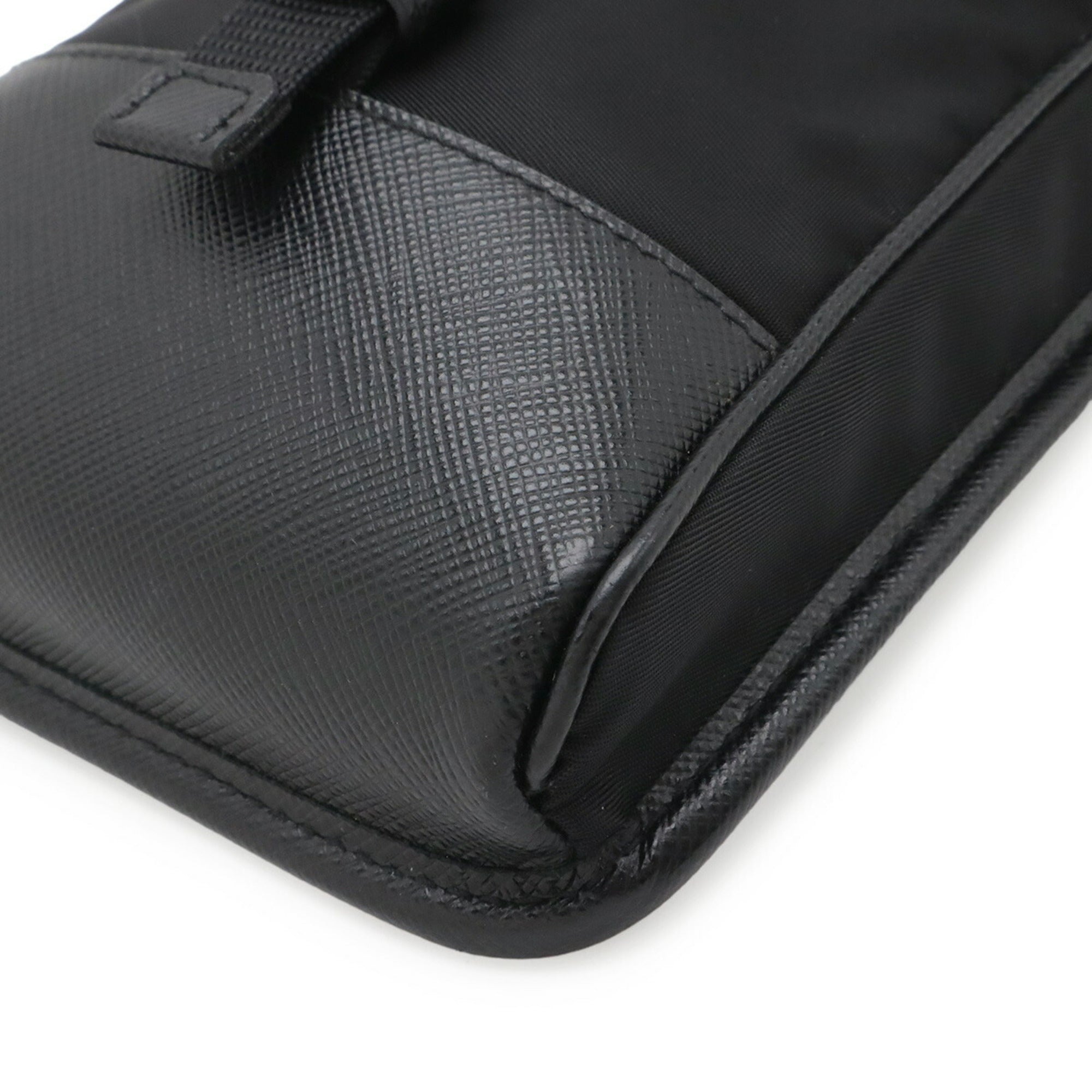 Prada Black Nero Nylon Handbag Shoulder Bag (Pre-Owned)