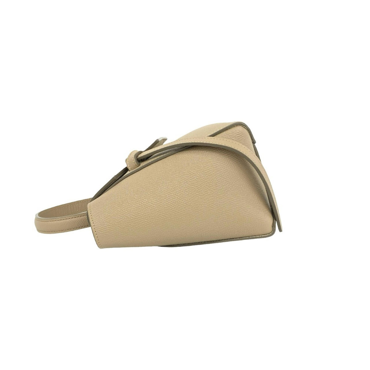 Celine Beige Leather Handbag Shoulder Bag Tote Bag (Pre-Owned)