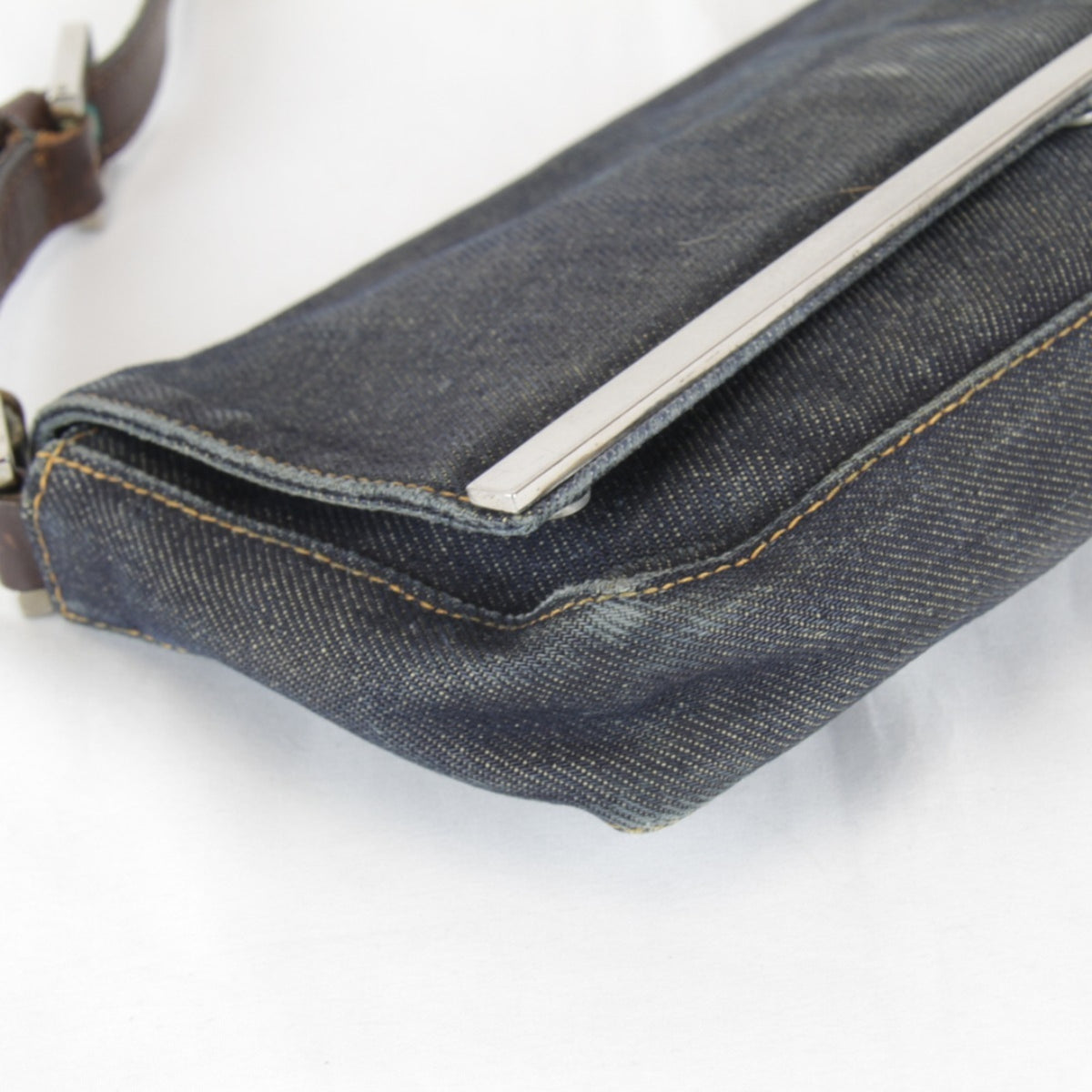 Fendi Navy Denim Shoulder Bag (Pre-Owned)