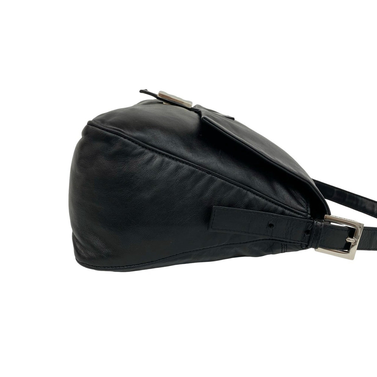 Fendi Black Leather Handbag Shoulder Bag (Pre-Owned)