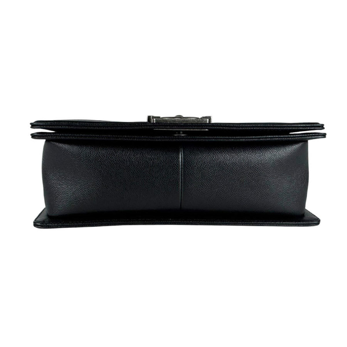 Chanel Black Grained Calfskin Shoulder Bag (Pre-Owned)