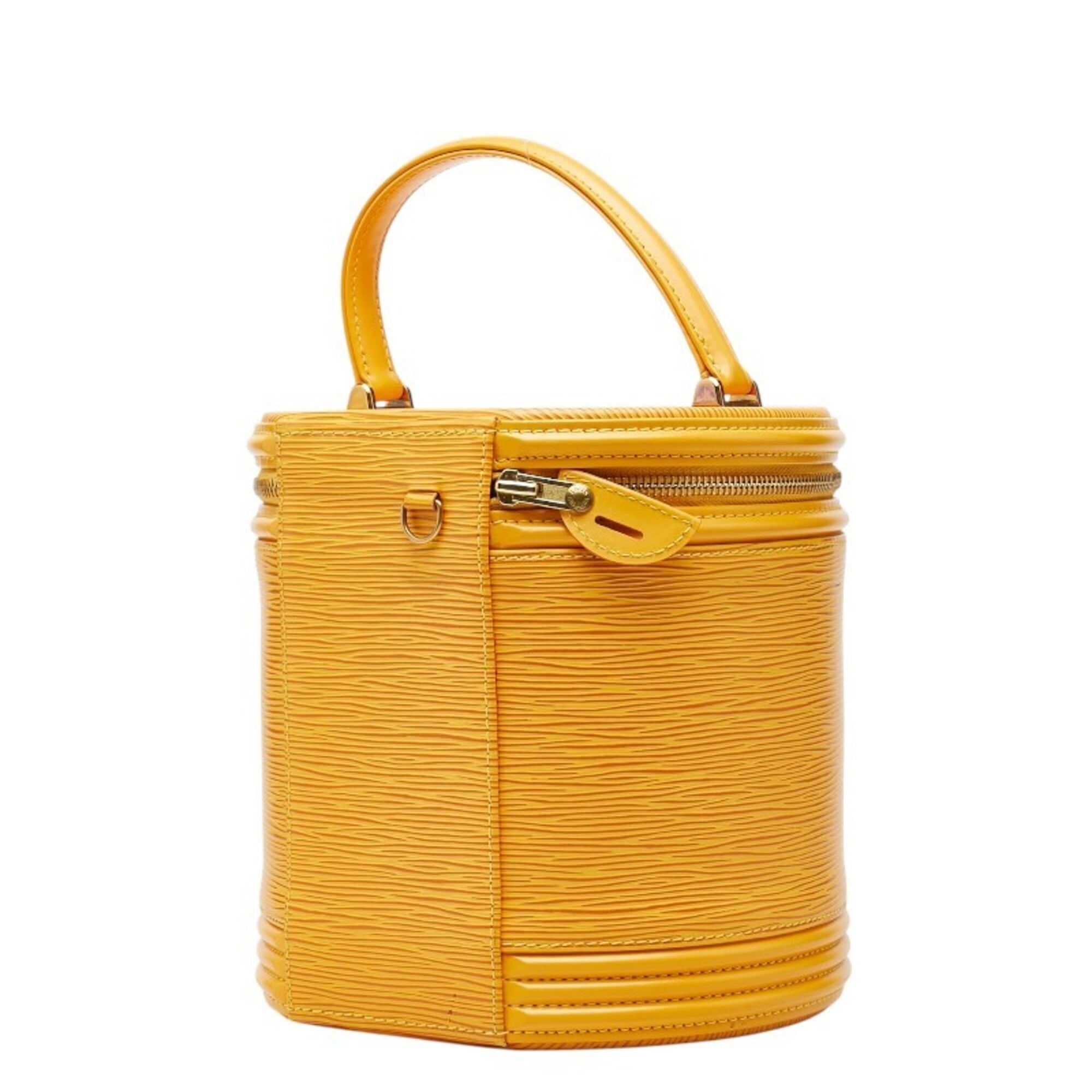 Louis Vuitton Yellow Leather Handbag Vanity Bag (Pre-Owned)