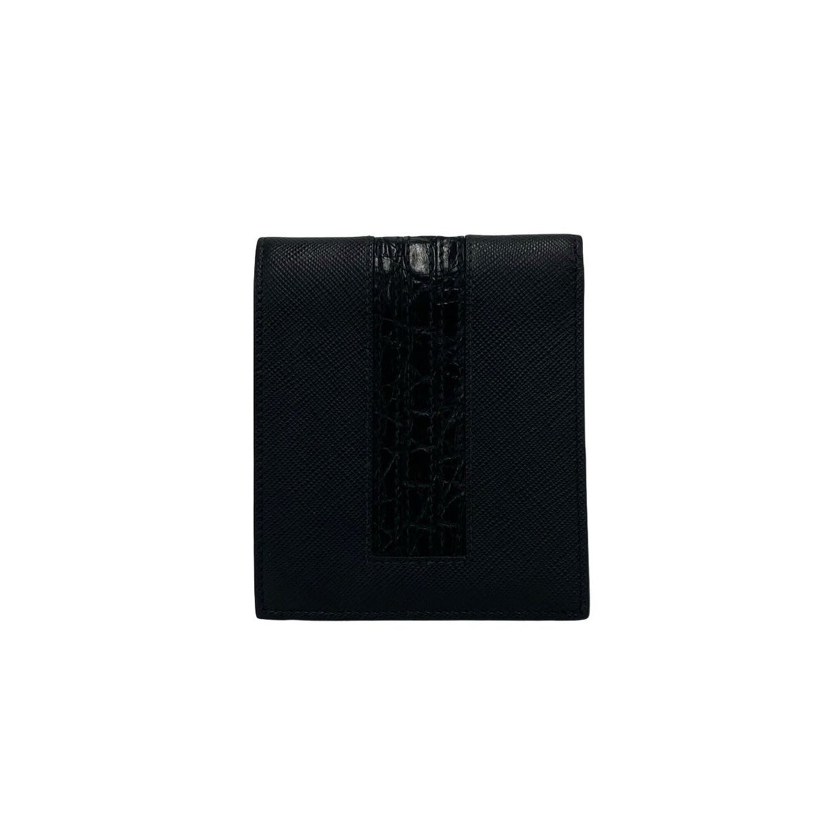 Prada Black Leather Wallet (Bi-Fold) (Pre-Owned)