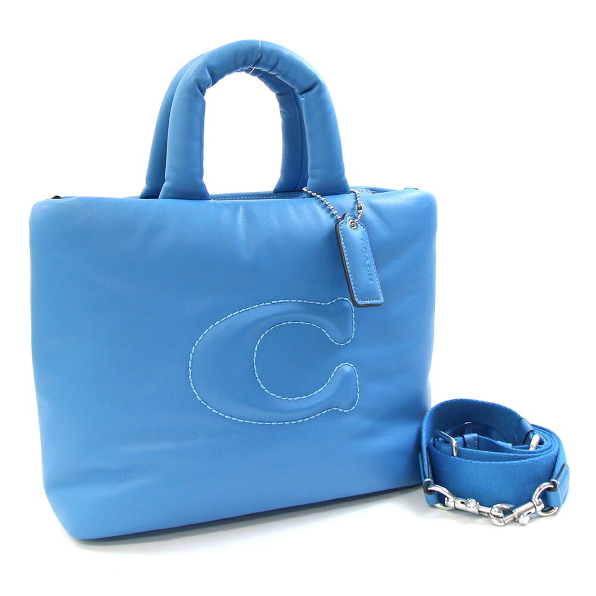 Coach Blue Leather Handbag (Pre-Owned)