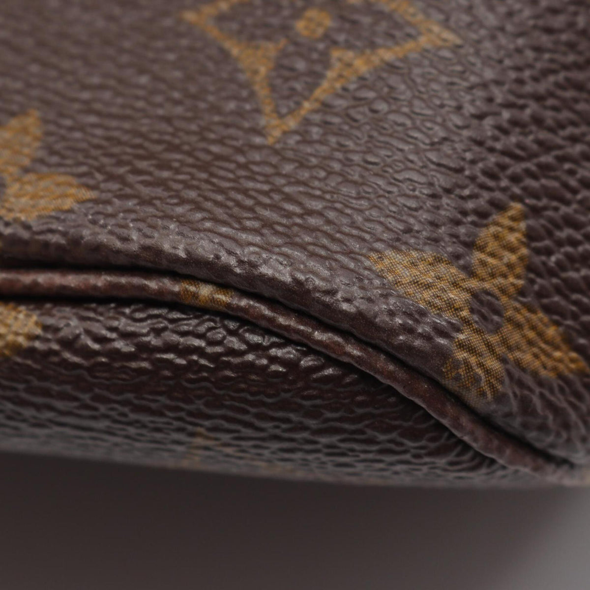 Louis Vuitton Brown Coated Canvas Leather Handbag Tote Bag (Pre-Owned)