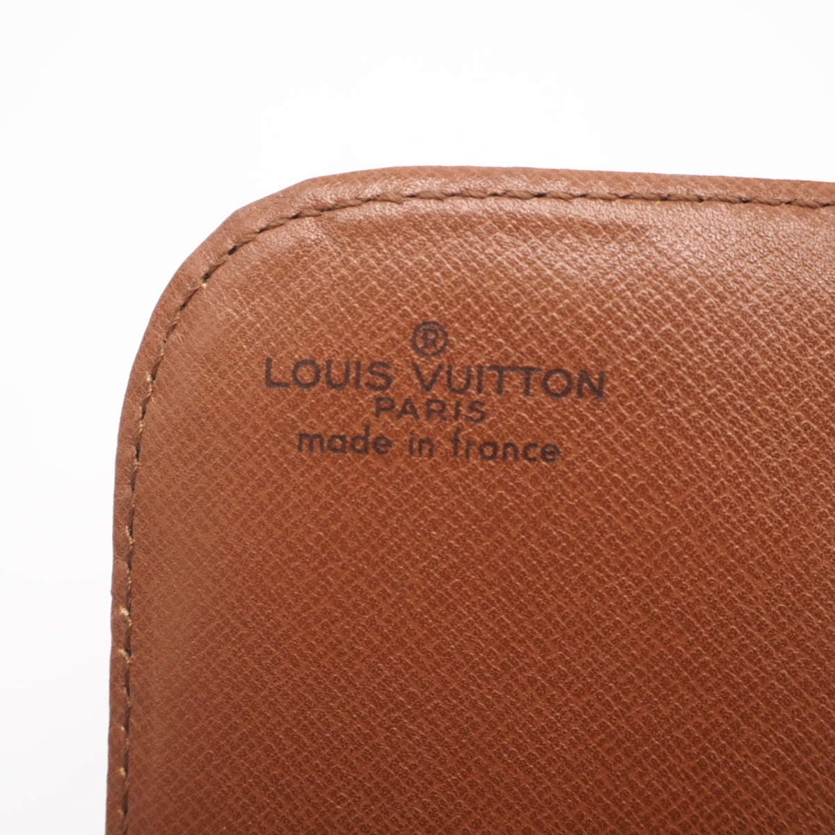 Louis Vuitton Monogram Beige Brown Coated Canvas Leather Shoulder Bag (Pre-Owned)