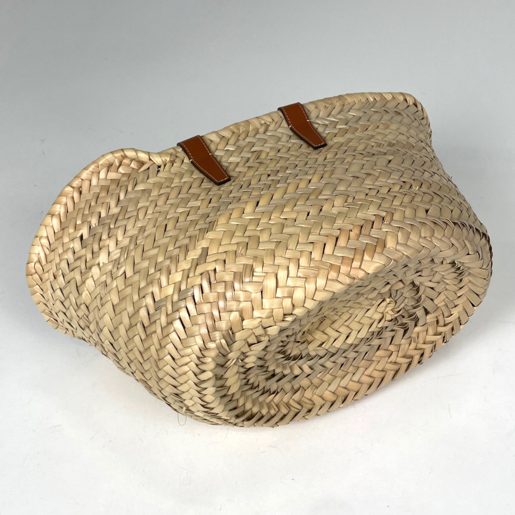 Celine Brown Raffia Leather Tote Bag (Pre-Owned)