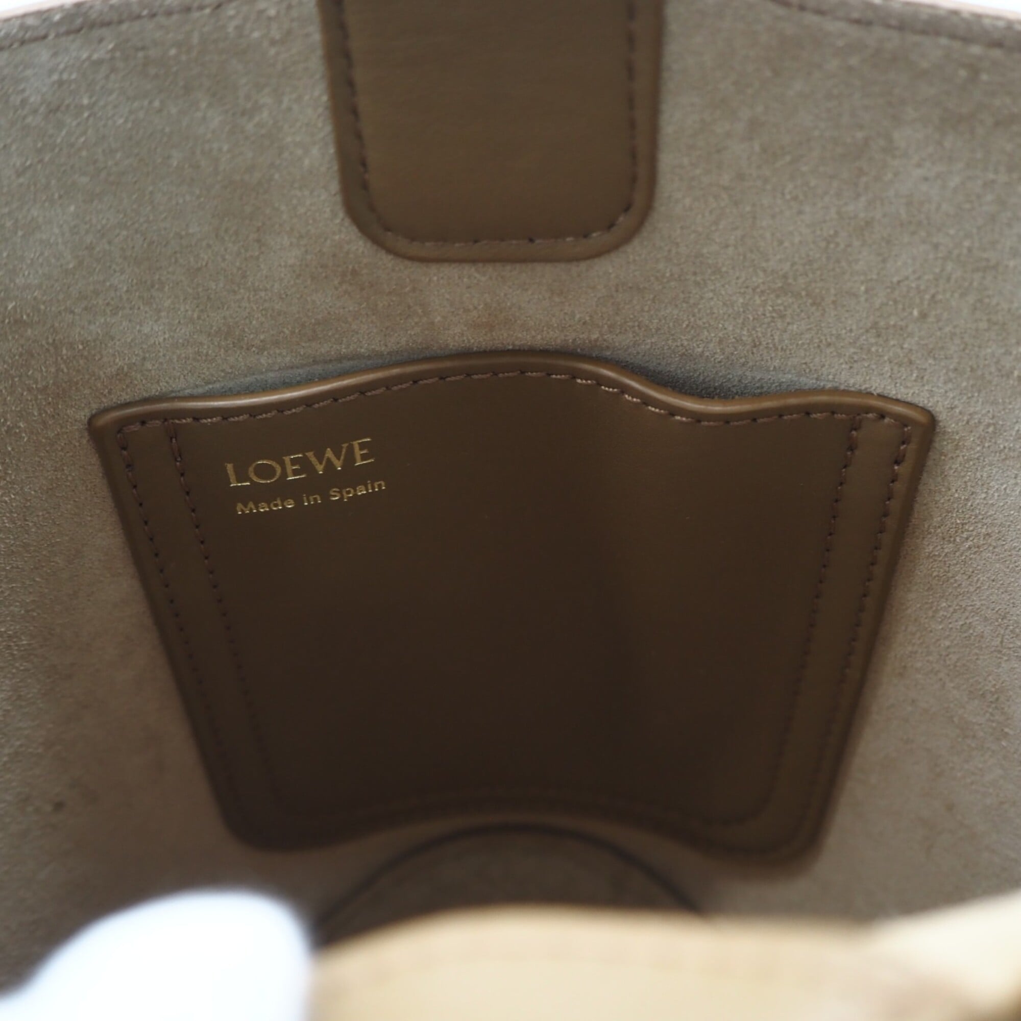 Loewe Brown Leather Handbag Shoulder Bag (Pre-Owned)