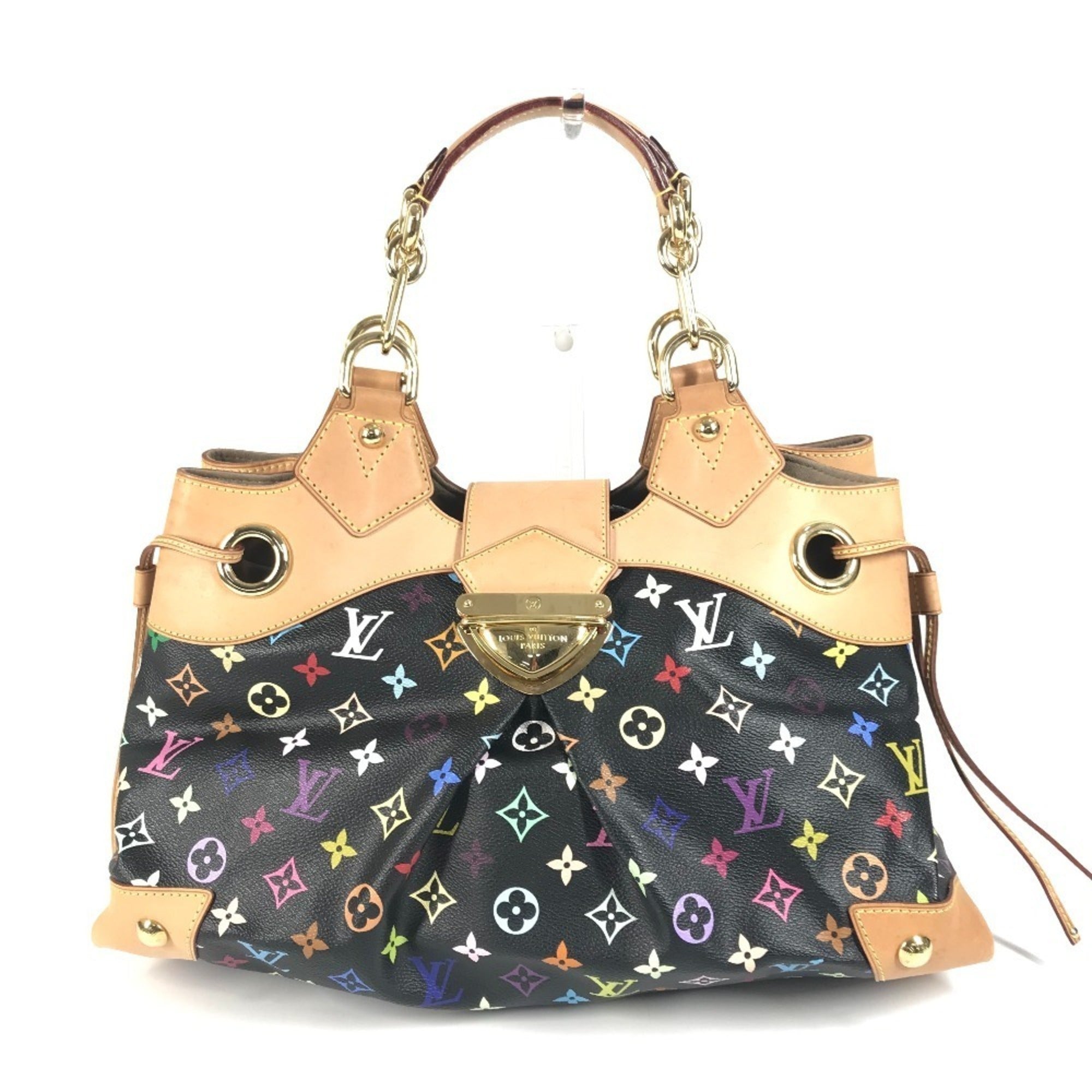 Louis Vuitton Black Multi-Color Noir Monogram Multicolore Canvas Shoulder Bag Tote Bag (Pre-Owned)