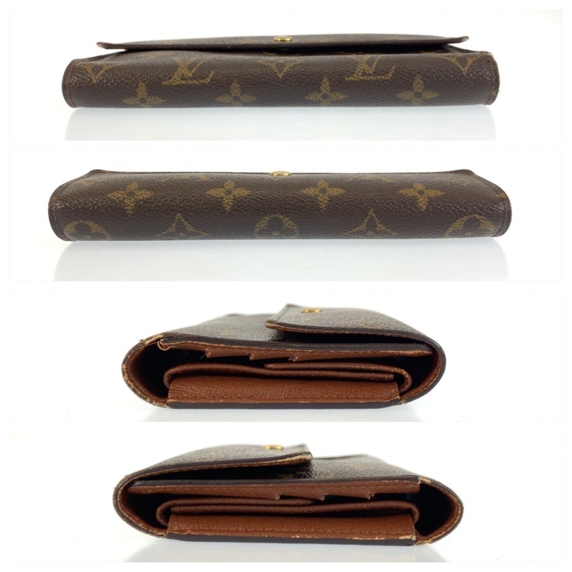 Louis Vuitton Brown Monogram Monogram Long Wallet (Tri-Fold) (Pre-Owned)