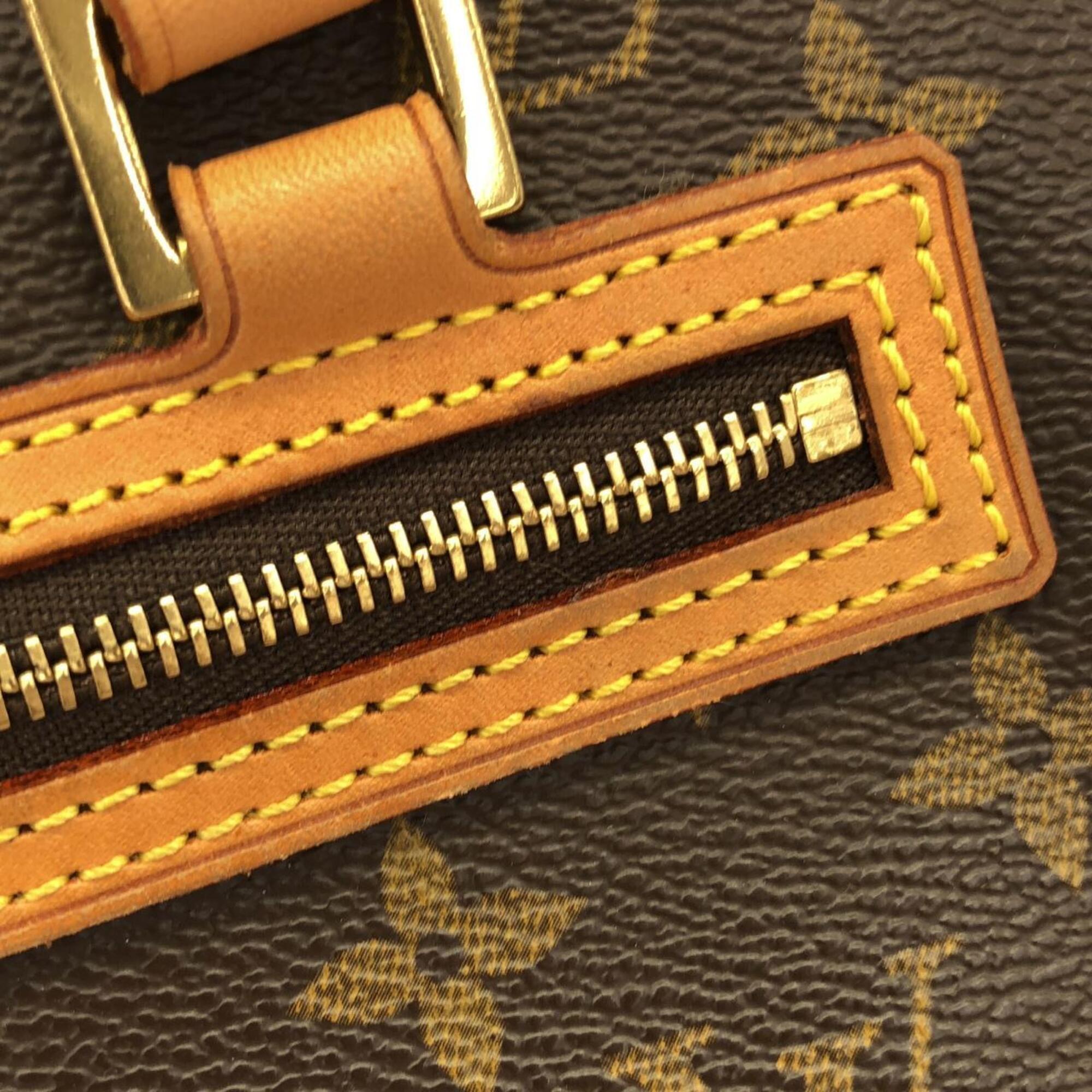 Louis Vuitton Monogram Marron Coated Canvas Shoulder Bag (Pre-Owned)