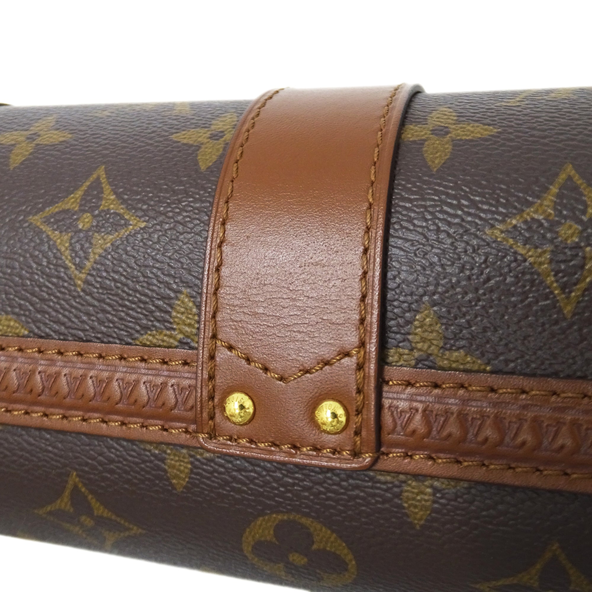 Louis Vuitton Brown Monogram Canvas Handbag Shoulder Bag (Pre-Owned)