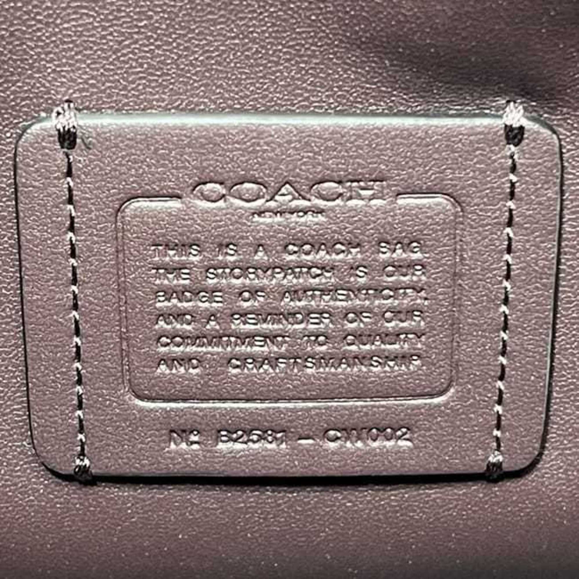 Coach Black Leather Shoulder Bag (Pre-Owned)