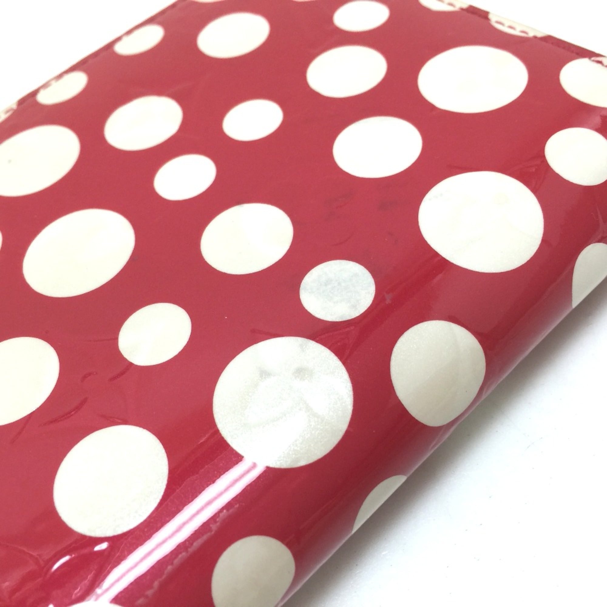 Louis Vuitton Red Leather Long Wallet (Bi-Fold) (Pre-Owned)