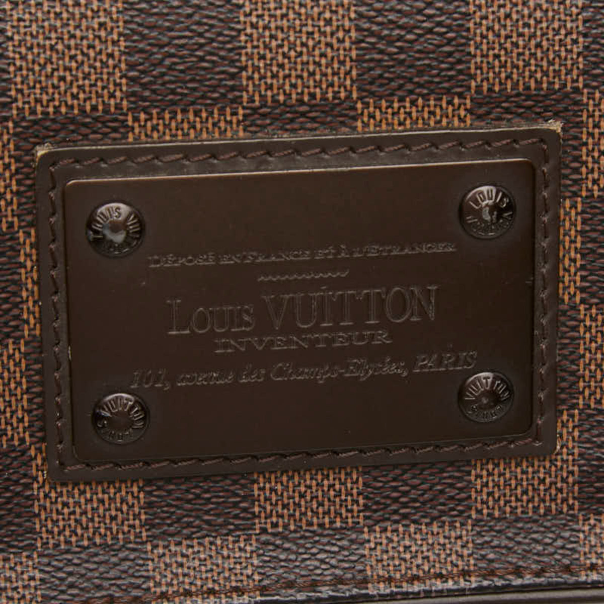 Louis Vuitton Brown Pvc Leather Messenger Bag Shoulder Bag (Pre-Owned)
