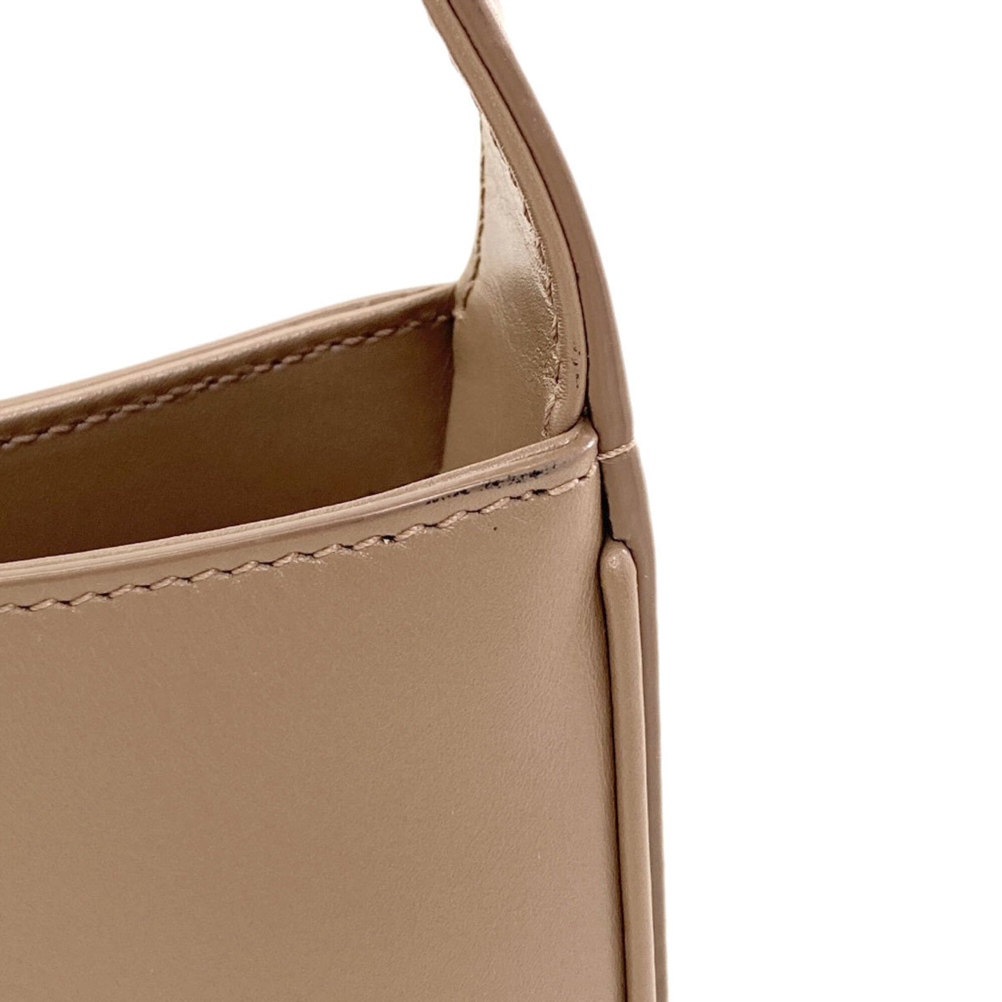 Saint Laurent Grayish Leather Shoulder Bag (Pre-Owned)