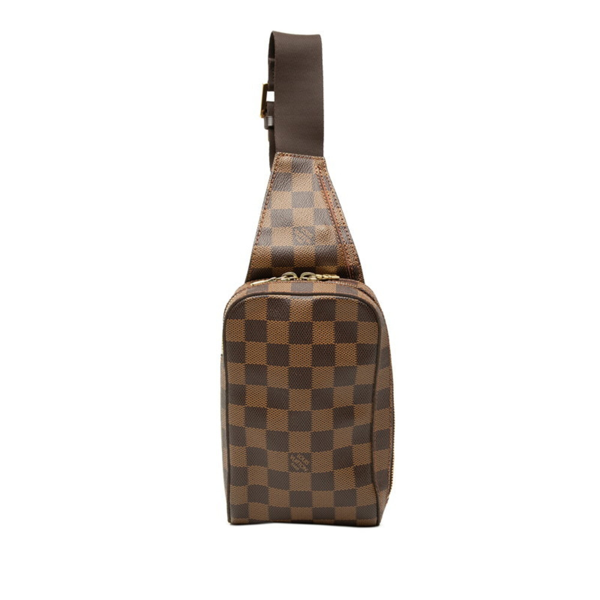 Louis Vuitton Brown Pvc Leather Sling Bag (Pre-Owned)