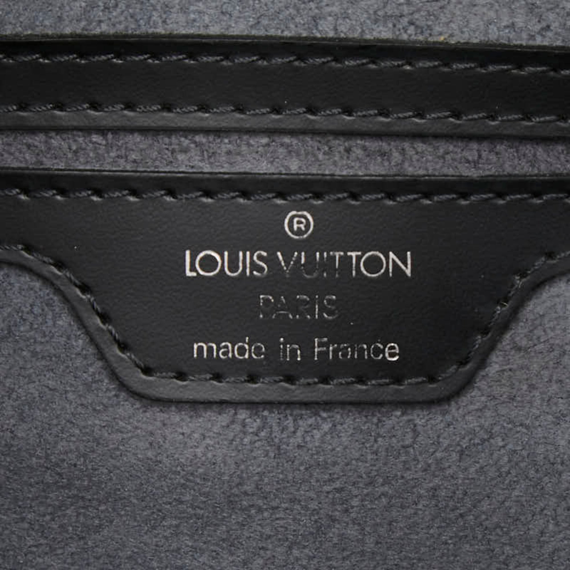 Louis Vuitton Black Noir Leather Handbag (Pre-Owned)