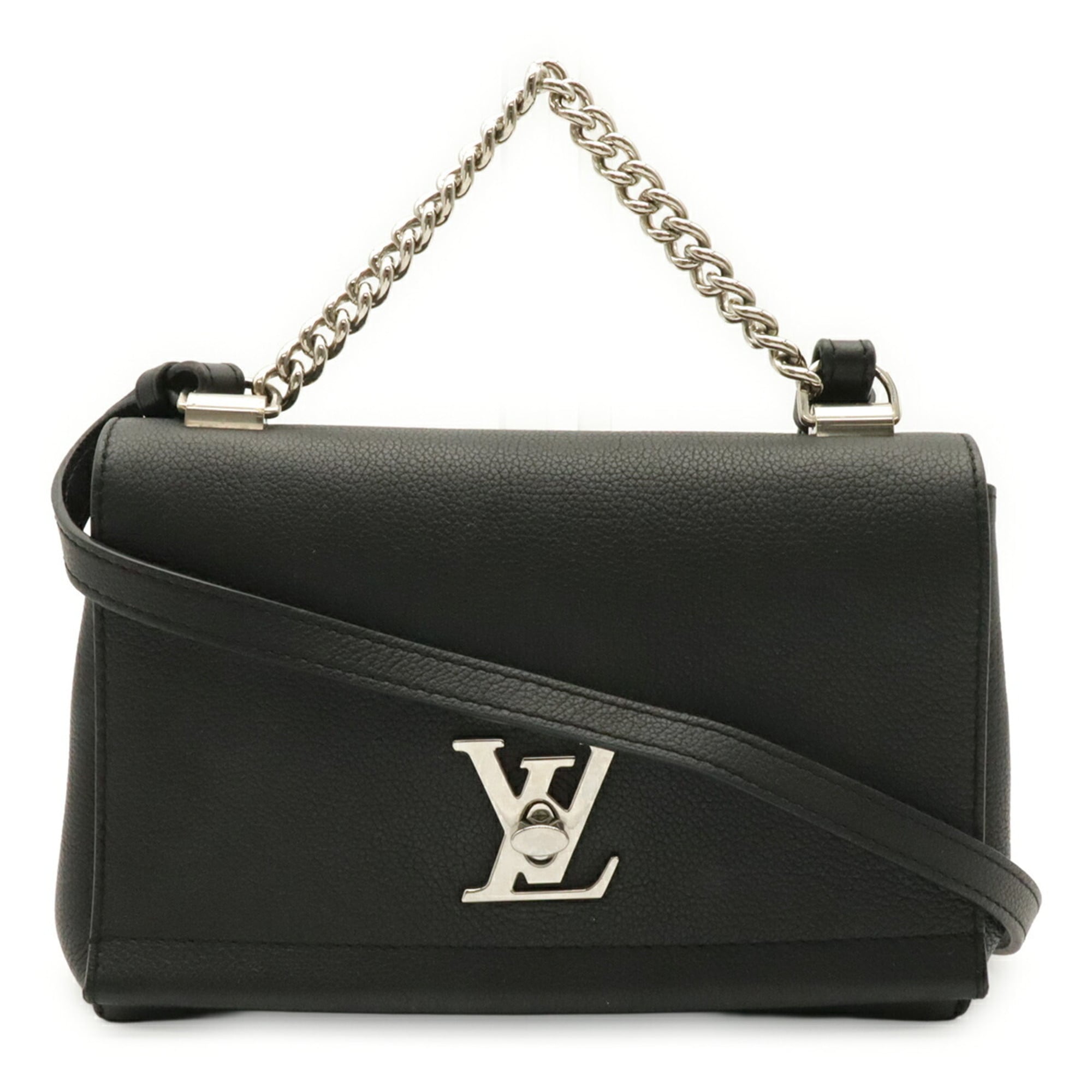 Louis Vuitton Black Noir White Handbag Shoulder Bag (Pre-Owned)