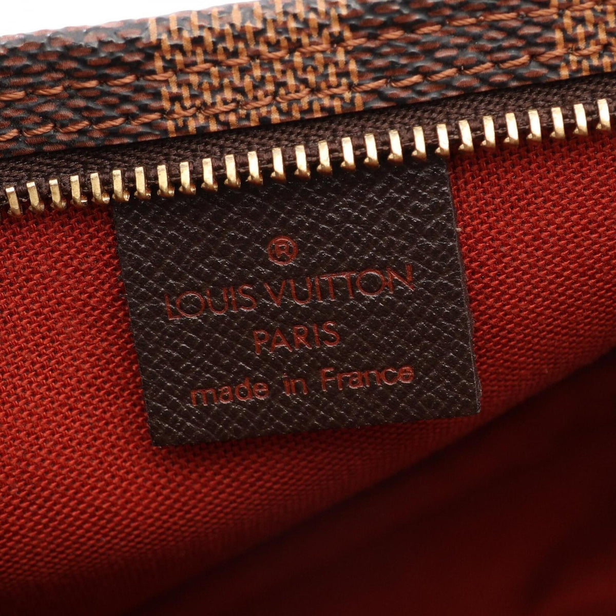 Louis Vuitton Brown Damier Canvas Coated Canvas Leather Handbag (Pre-Owned)