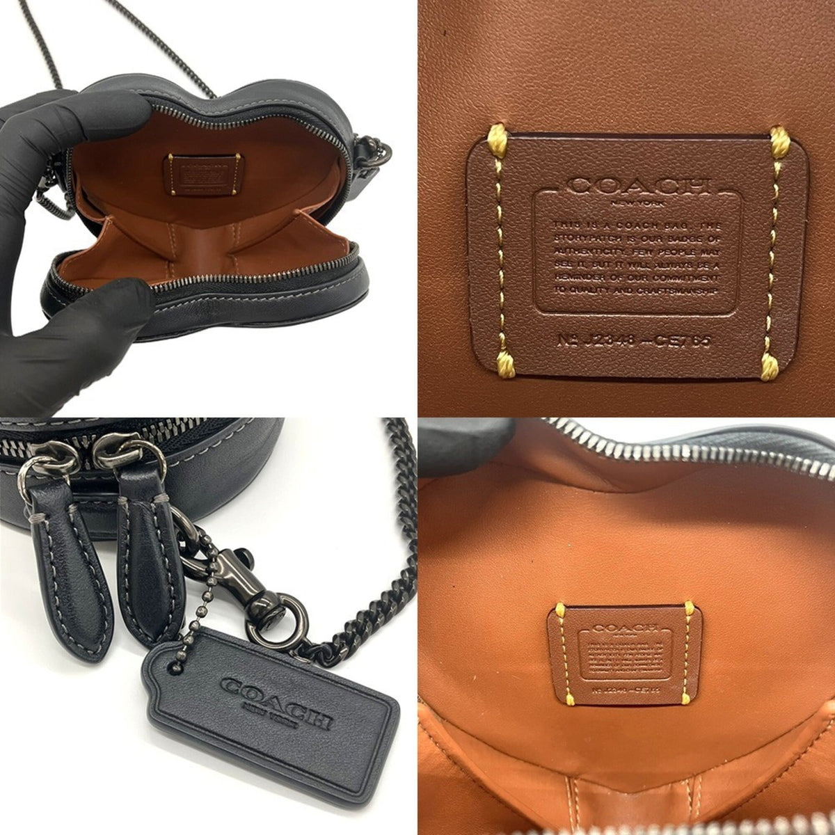 Coach Black Leather Shoulder Bag (Pre-Owned)