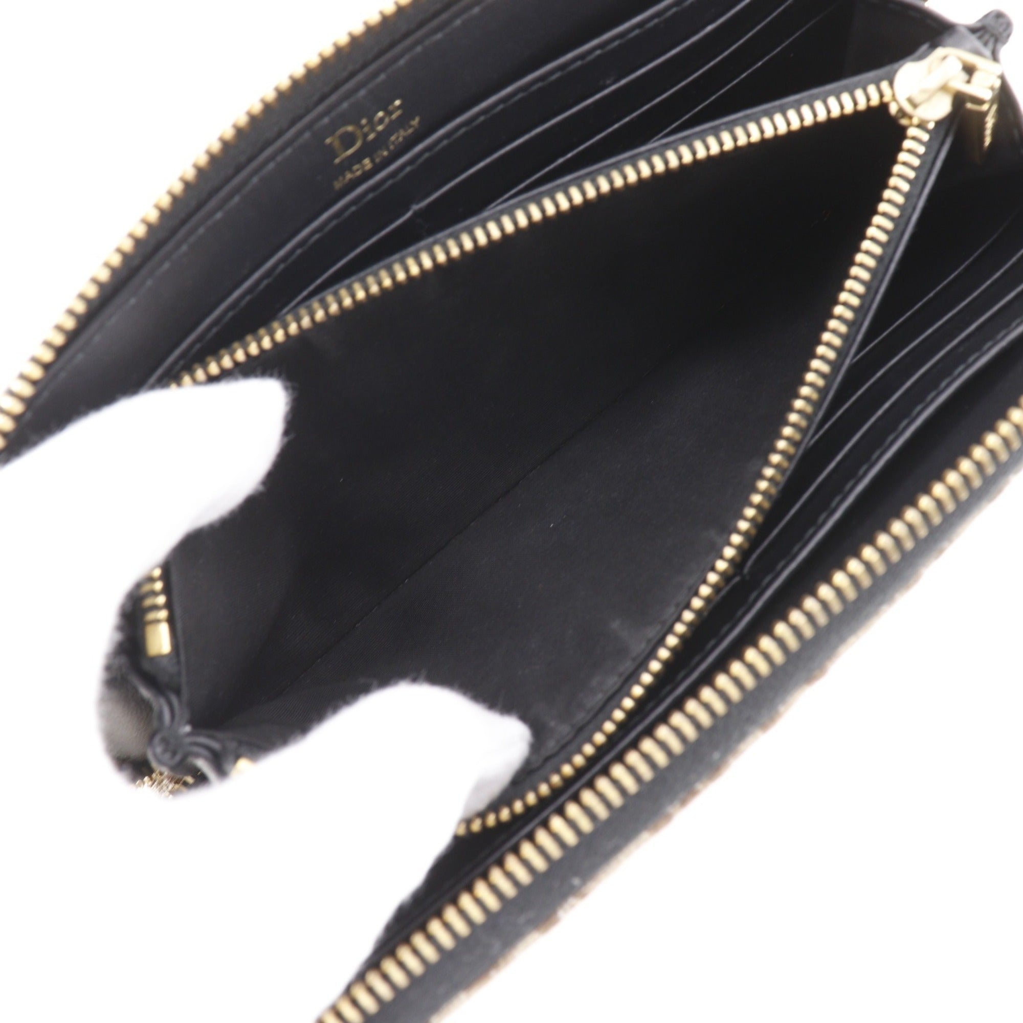 Christian Dior Brown Canvas Coin Purse/Coin Case (Pre-Owned)