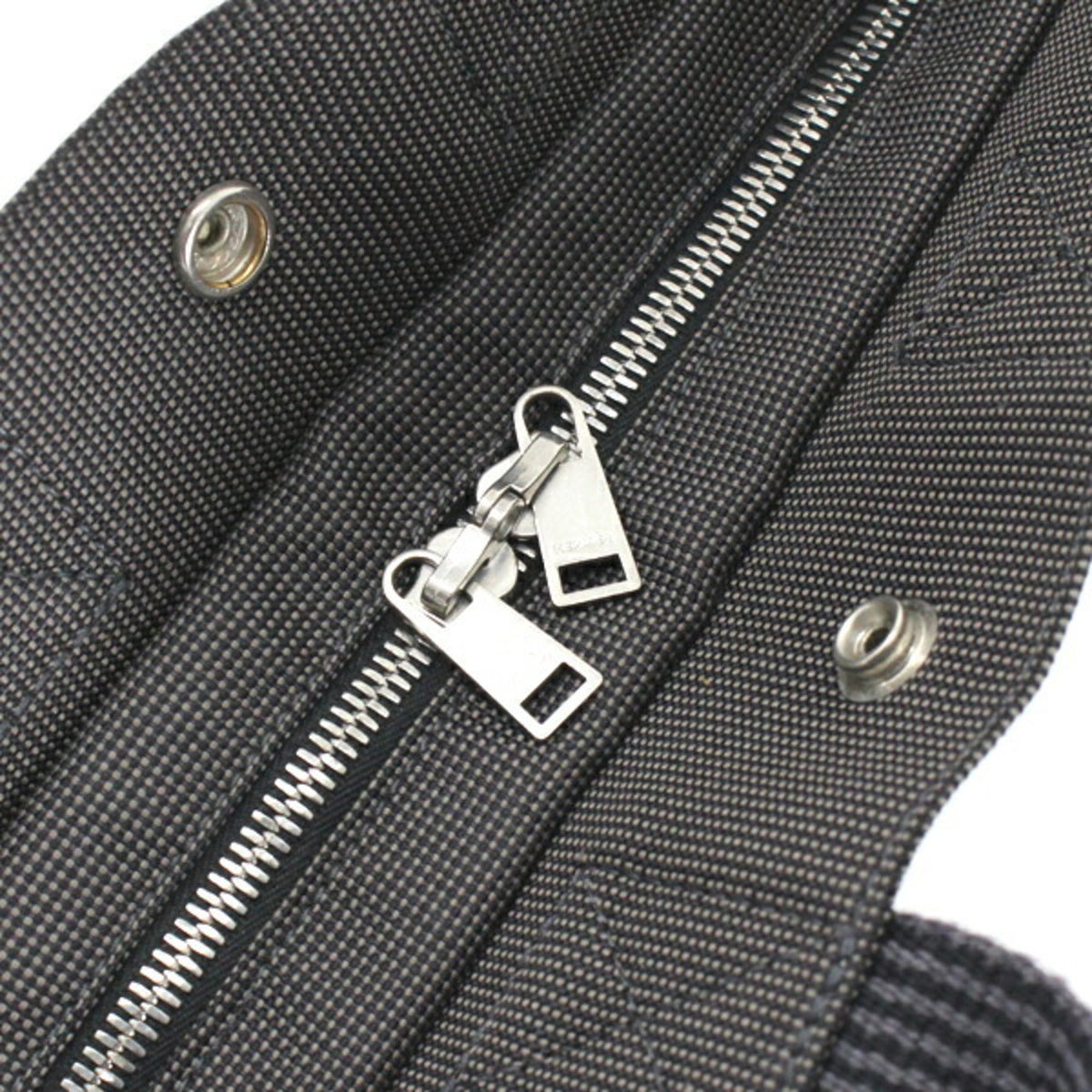 Hermes Her Line Gray Canvas Handbag (Pre-Owned)