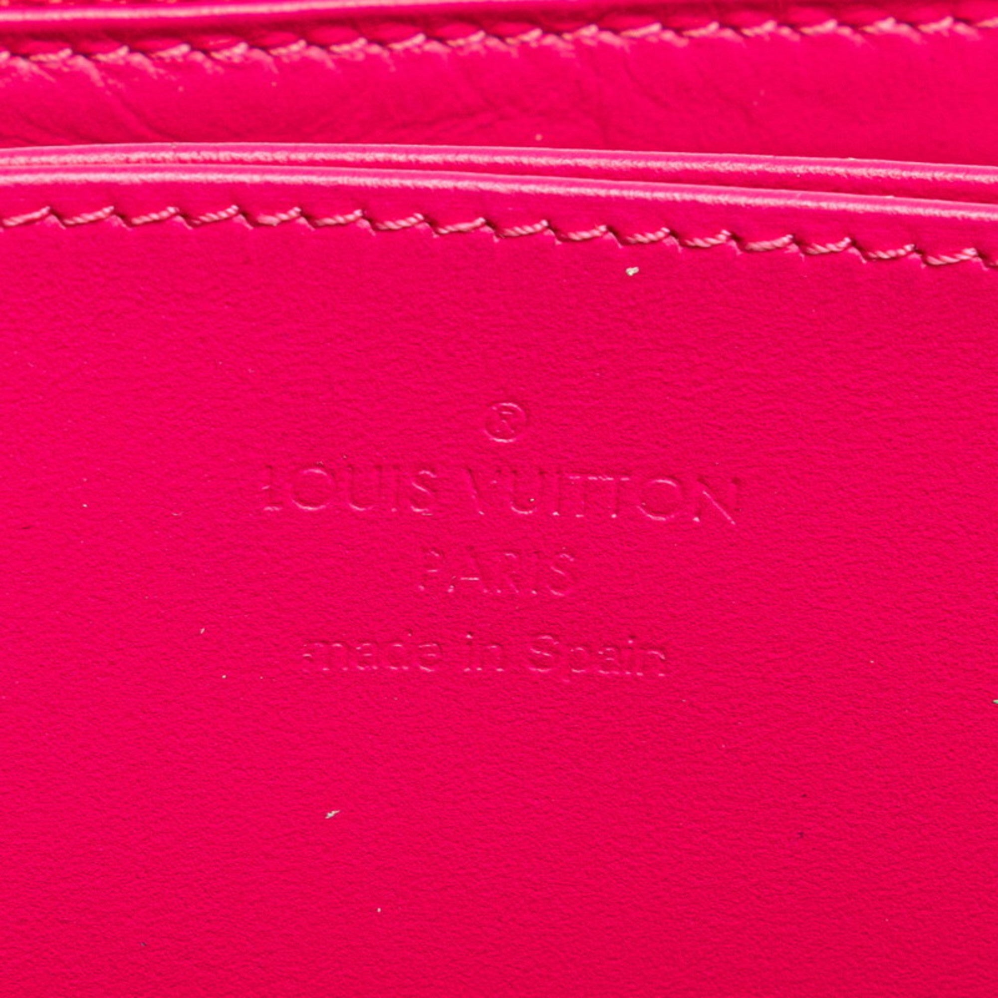 Louis Vuitton Blue Multi-Color Pink Patent Leather Long Wallet (Bi-Fold) (Pre-Owned)