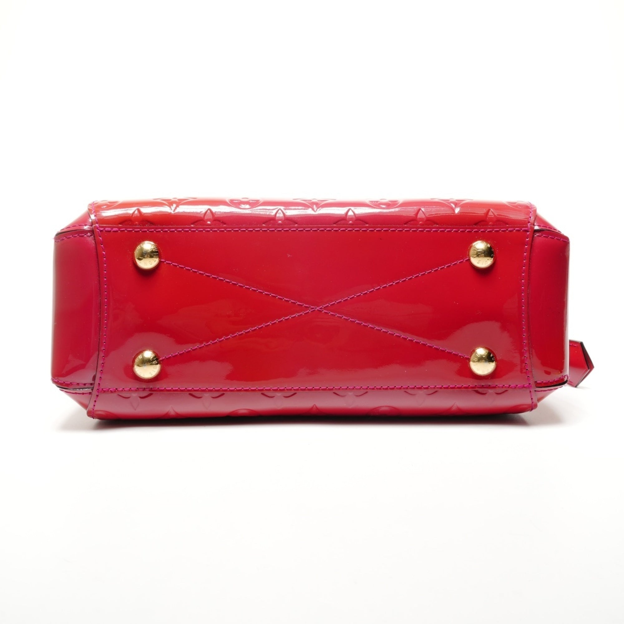Louis Vuitton Red Color Vernis Handbag (Pre-Owned)