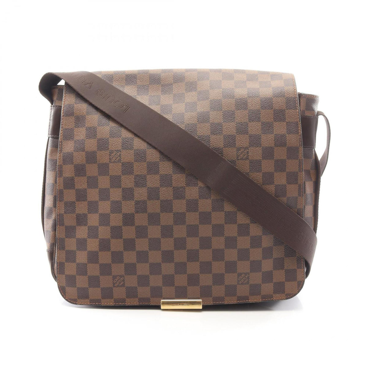 Louis Vuitton Brown Coated Canvas Leather Handbag Shoulder Bag (Pre-Owned)