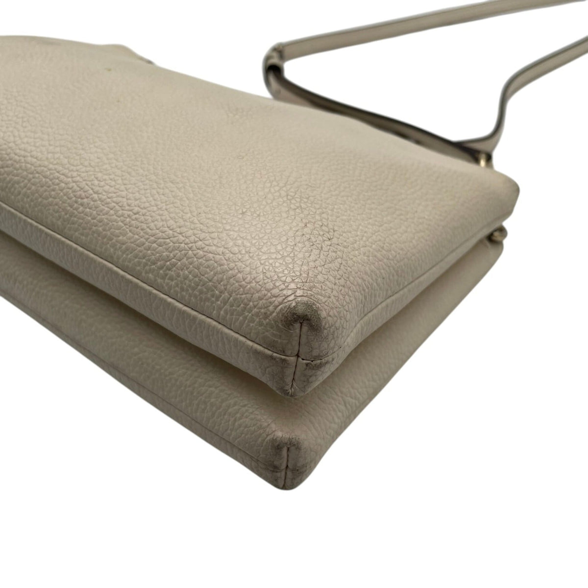 Coach Ivory Leather Crossbody Bag Shoulder Bag Sling Bag (Pre-Owned)