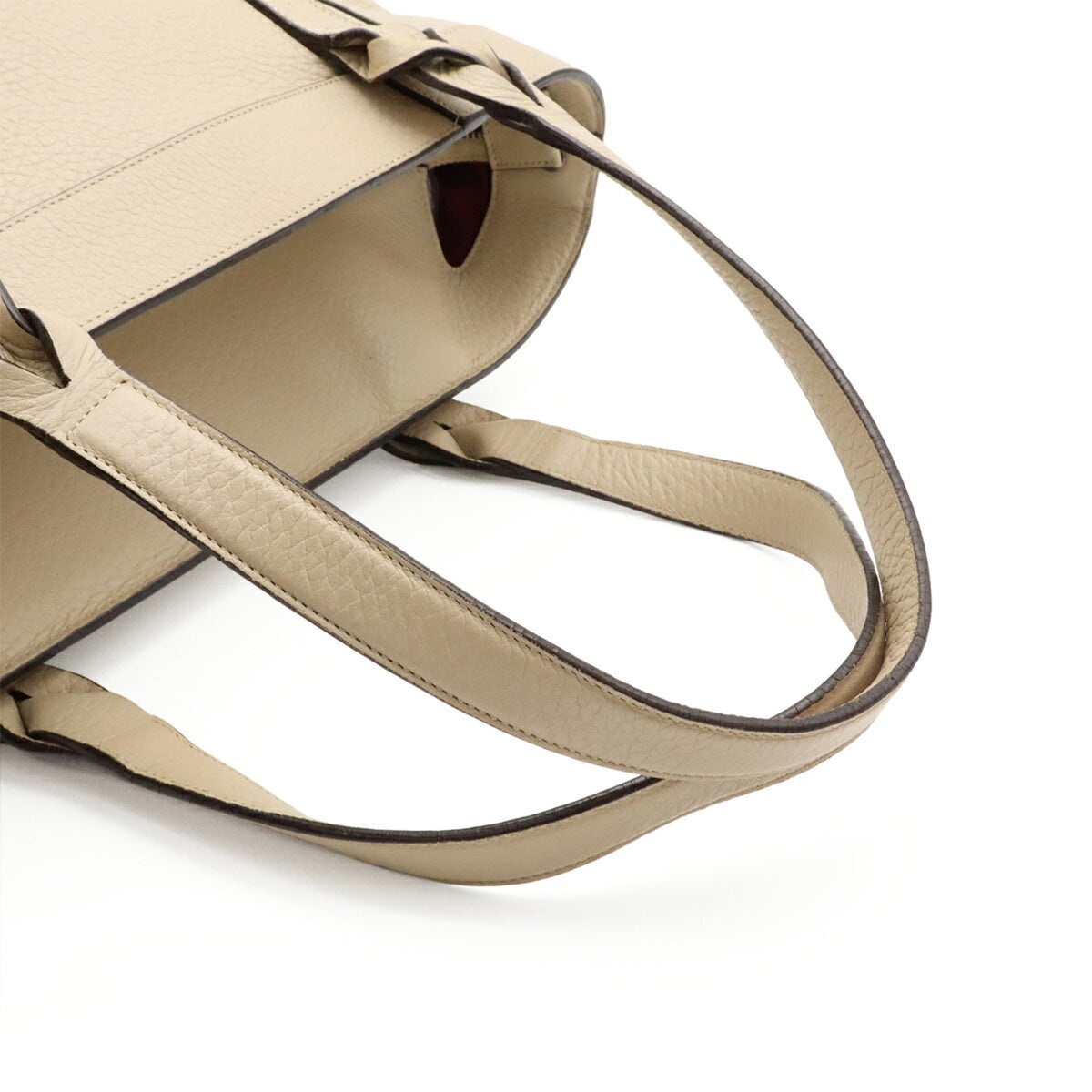Loewe Light Beige Leather Handbag Tote Bag (Pre-Owned)