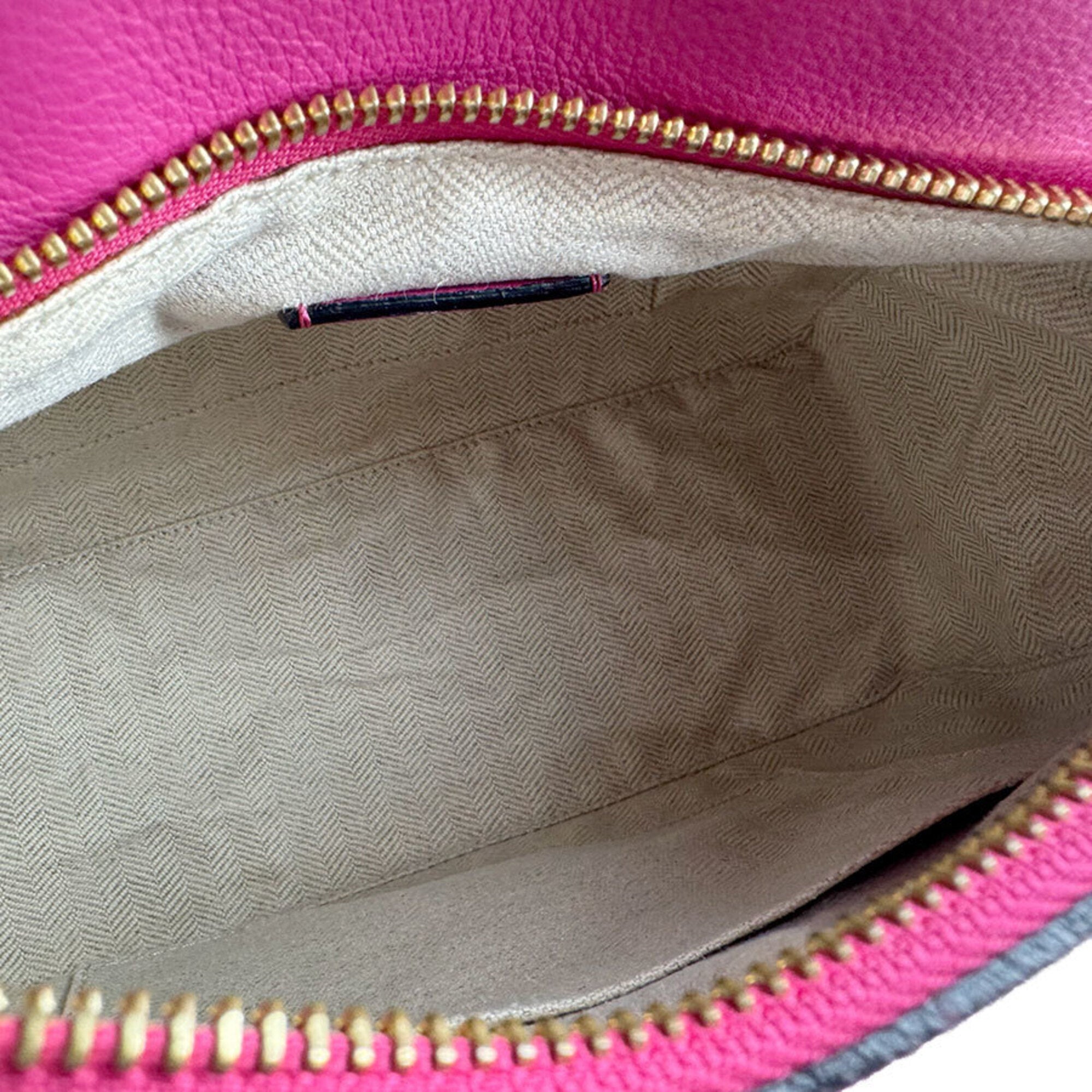Loewe Pink Leather Handbag Shoulder Bag (Pre-Owned)