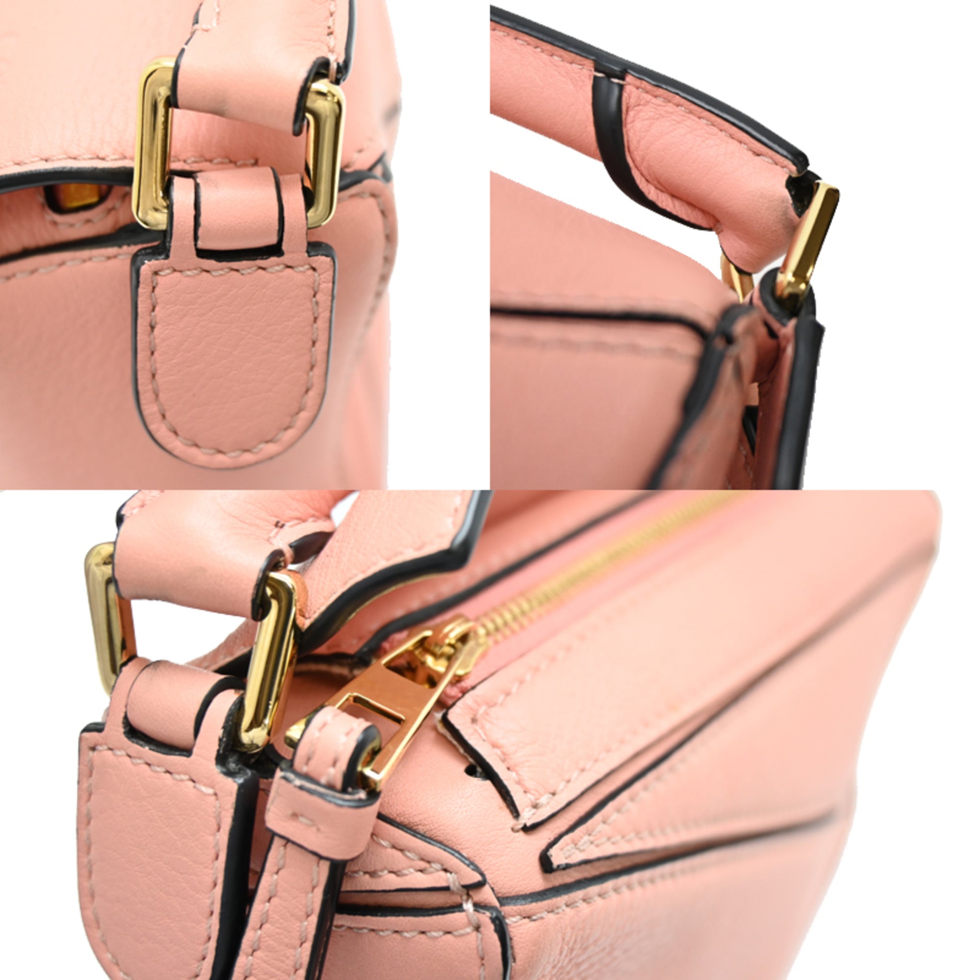 Loewe Pink Leather Shoulder Bag (Pre-Owned)