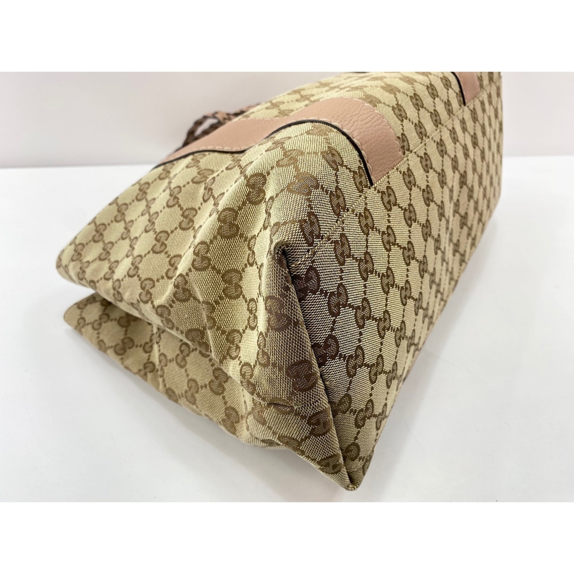 Gucci Beige Pink Tote Bag (Pre-Owned)