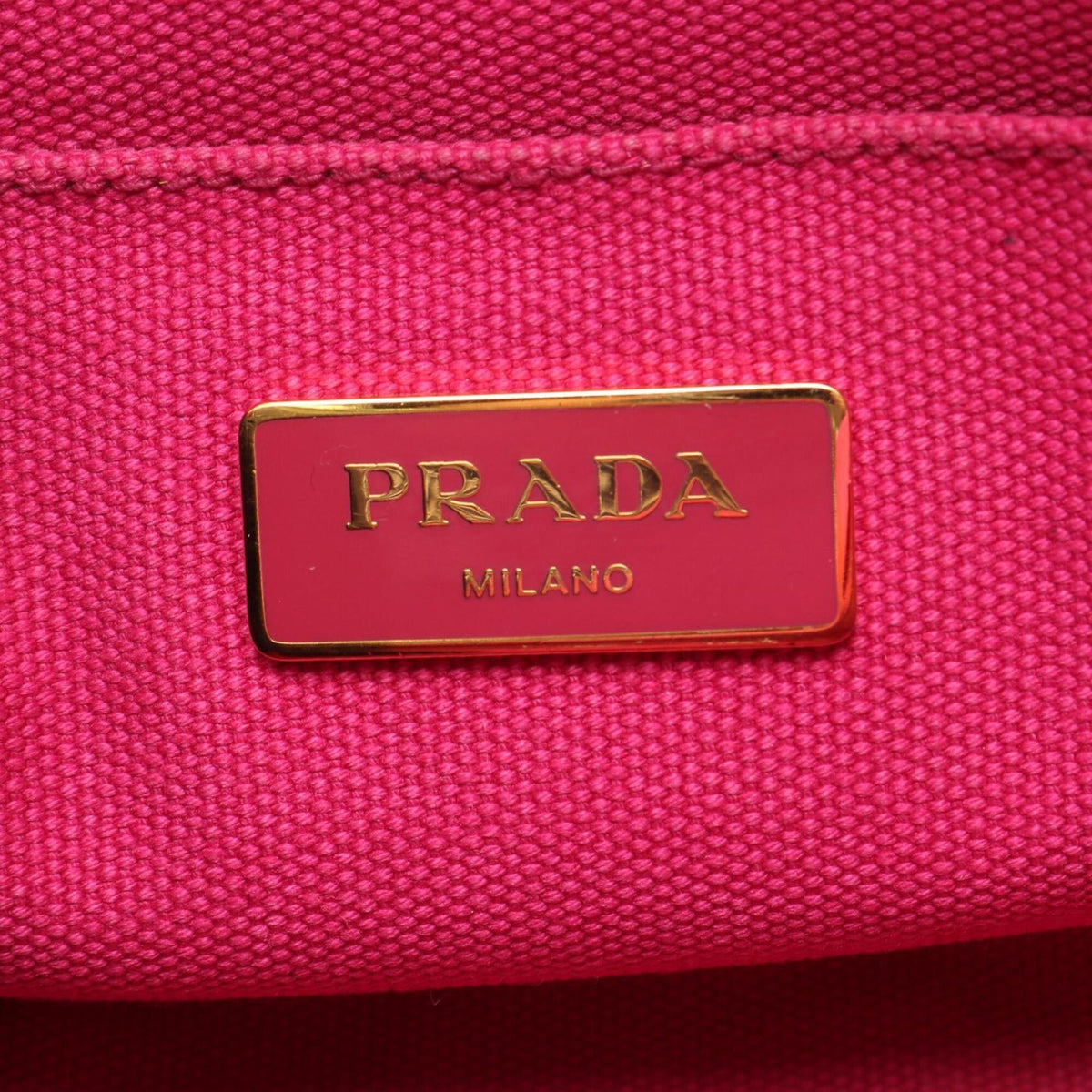 Prada Pink Canvas Handbag (Pre-Owned)