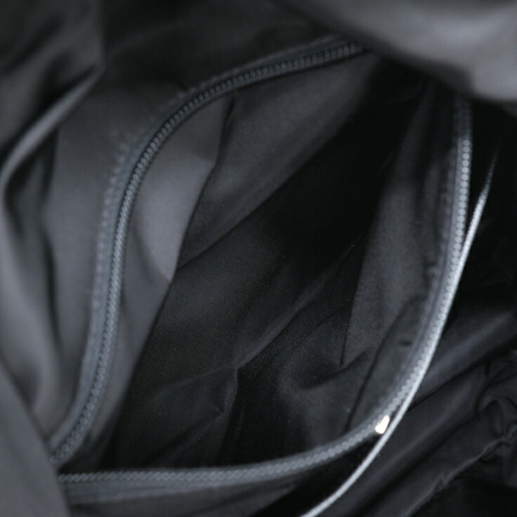 Prada Black Blue Nylon Leather Backpack (Pre-Owned)