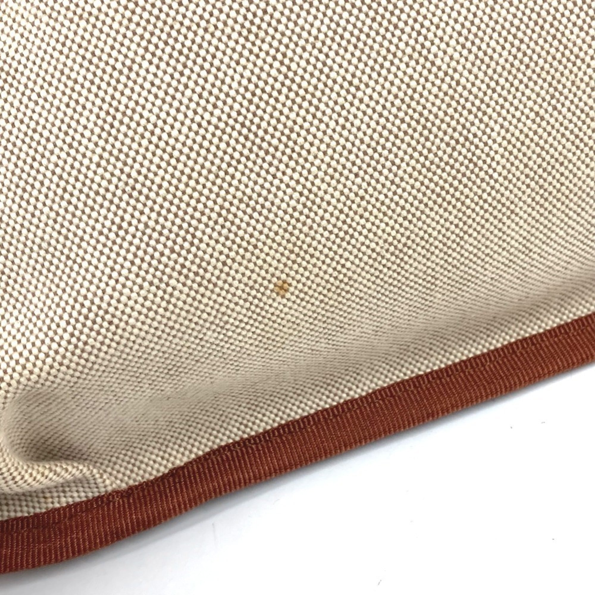 Hermes Beige Toile H Pochette Shoulder Bag (Pre-Owned)