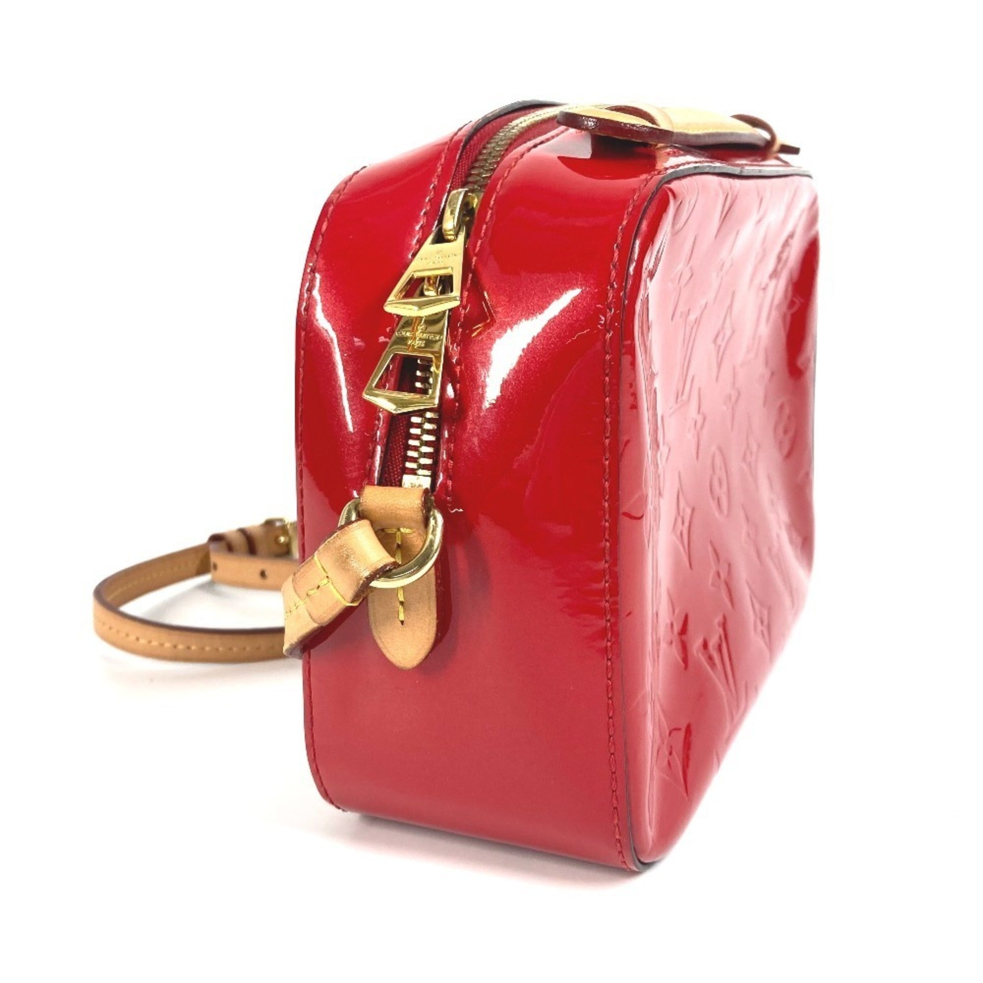 Louis Vuitton Monogram Vernis Cerise Red Color Monogram Vernis Handbag Shoulder Bag (Pre-Owned)