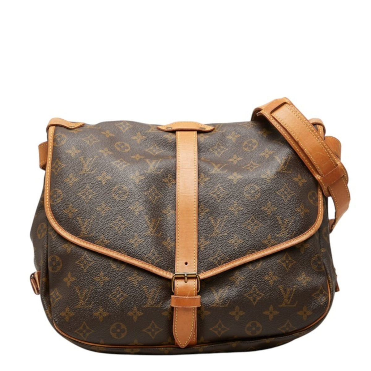 Louis Vuitton Monogram Brown Pvc Leather Shoulder Bag (Pre-Owned)