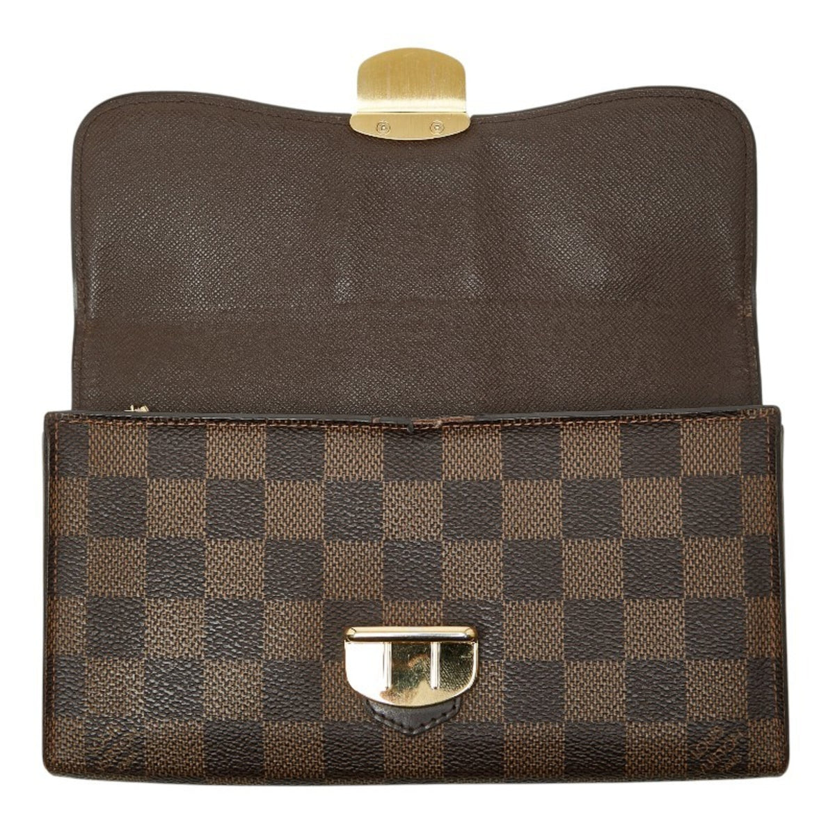 Louis Vuitton Brown Pvc Leather Long Wallet (Bi-Fold) (Pre-Owned)