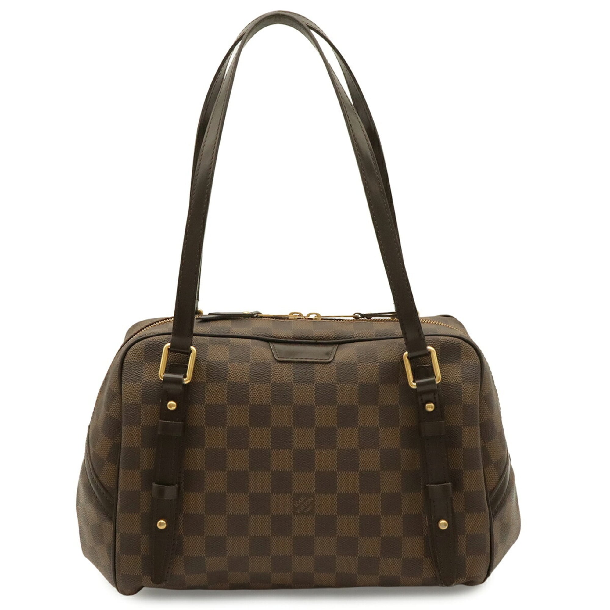 Louis Vuitton Brown Damier Canvas Pvc Coated Canvas Shoulder Bag Tote Bag (Pre-Owned)