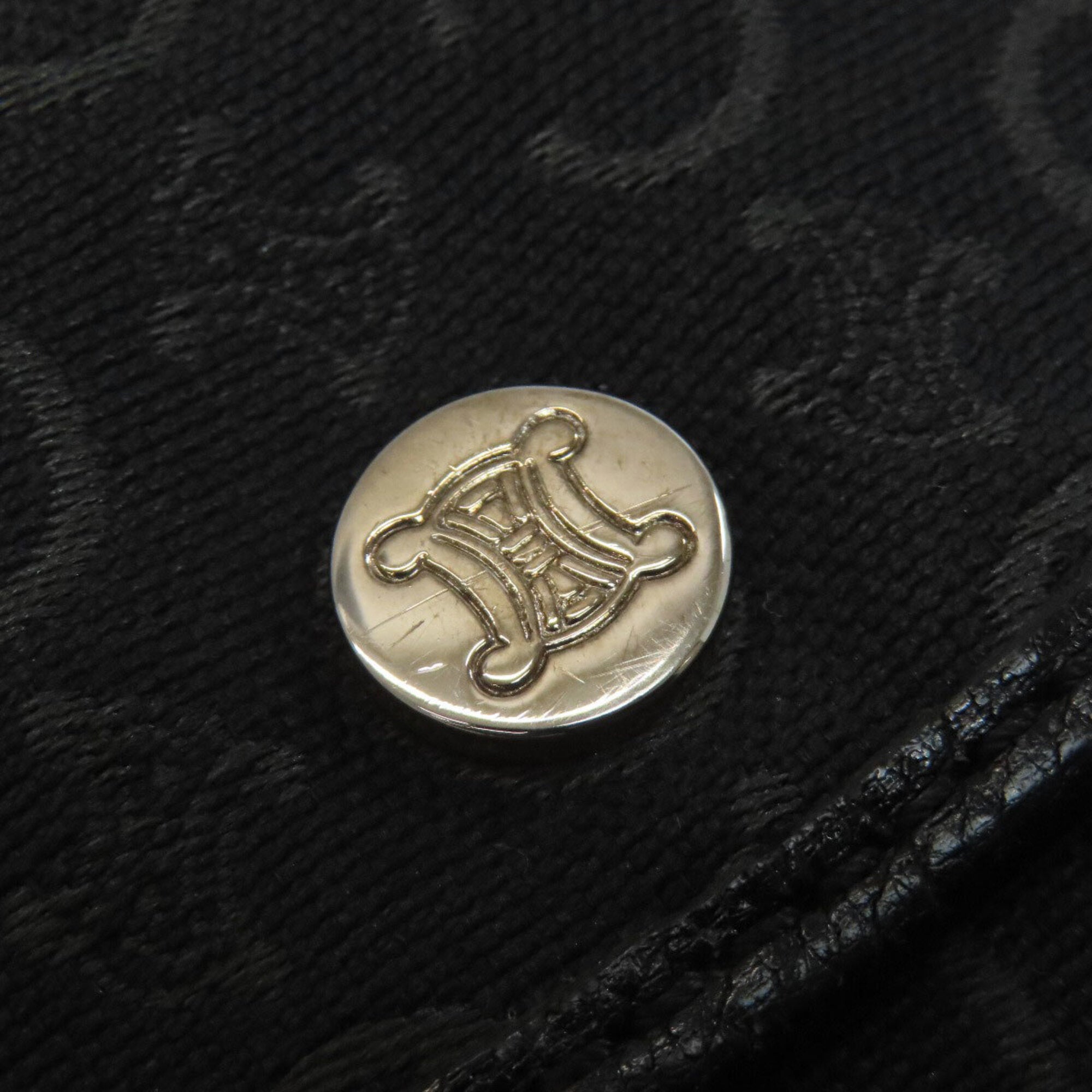 Celine Black Canvas Shoulder Bag (Pre-Owned)