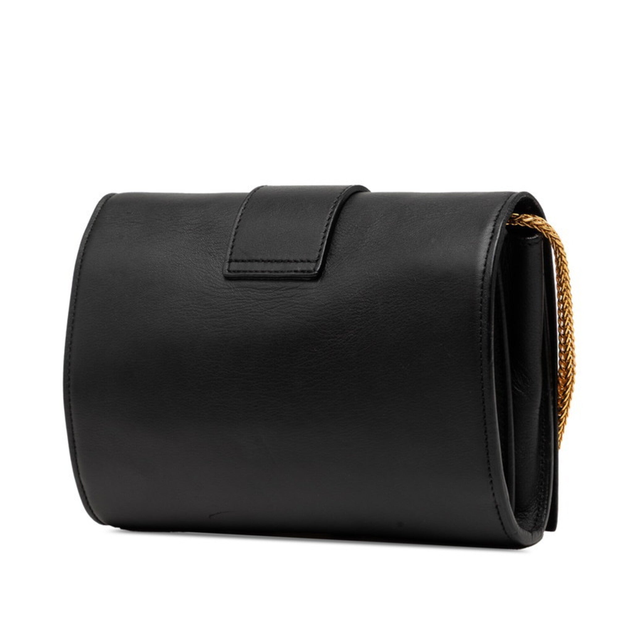 Saint Laurent Black Leather Shoulder Bag (Pre-Owned)